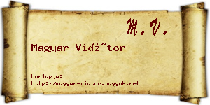 Magyar Viátor névjegykártya